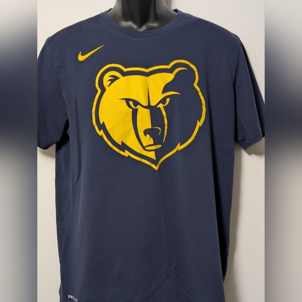 Men's Nike Dri Fit Memphis Grizzly NBA Blue T-shirt Size Large - Picture 4 of 9